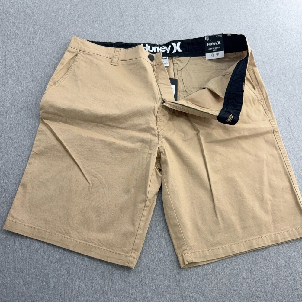 Hurley Walk Twill Cotton Shorts Men's Size 38 khaki Clay NWT New